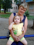 Тетяна Щиголева з онукою Вікторією