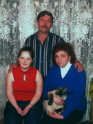 Валерій Сманцер із дружиною Любов'ю та донькою Наташею