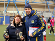 В'ячеслав Рибалко з однією із кращих спортсменок - Нелею Сірко