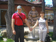 Андрій Лєтов з дружиною Наталею