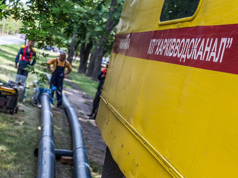 КП «Харківводоканал» проводить ремонтні роботи на водоводі в рамках реконструкції Московського проспекту
