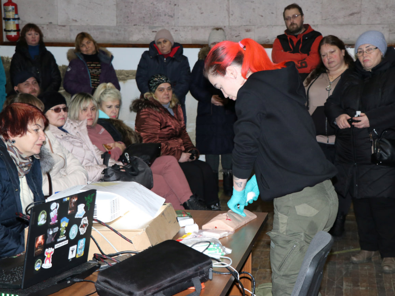 Робітникам «Харківводоканалу» проводять тренінги з надання домедичної допомоги 