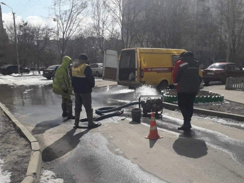 У Харкові усунули шість аварій на водопроводах