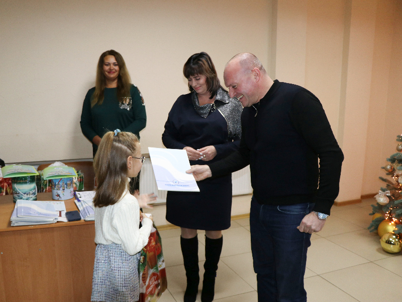 На «Харківводоканалі» привітали дітей із новорічними святами